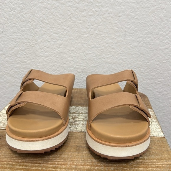 Nisolo Ella Go To Leather Flatform Slide Sandals Size 7 - Picture 5 of 10